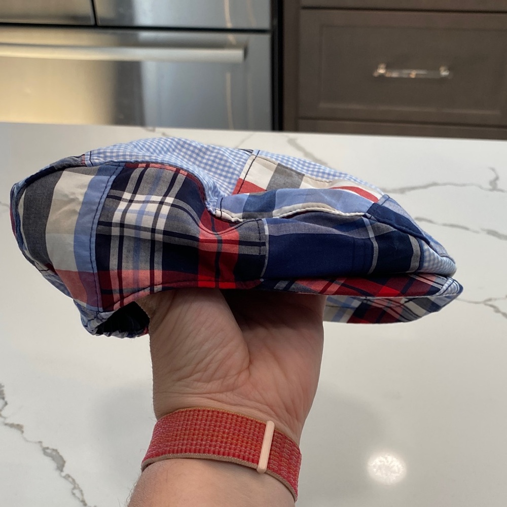 🆕 Janie and Jack Red and Blue Plaid Hat - Picture 5 of 5